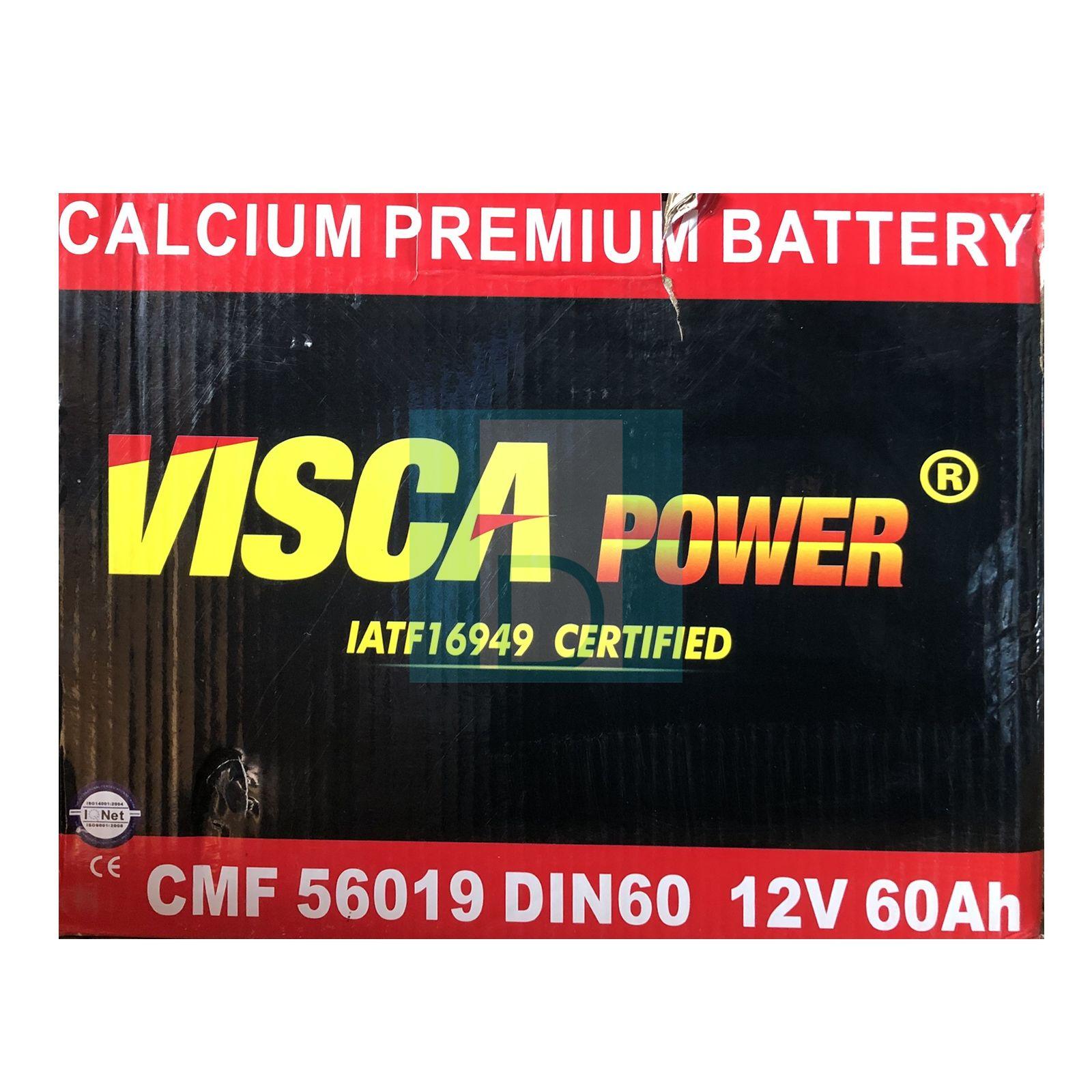 Batterie visca power calcium 12V 60Ah Power Battery Double borne Automotive Quality