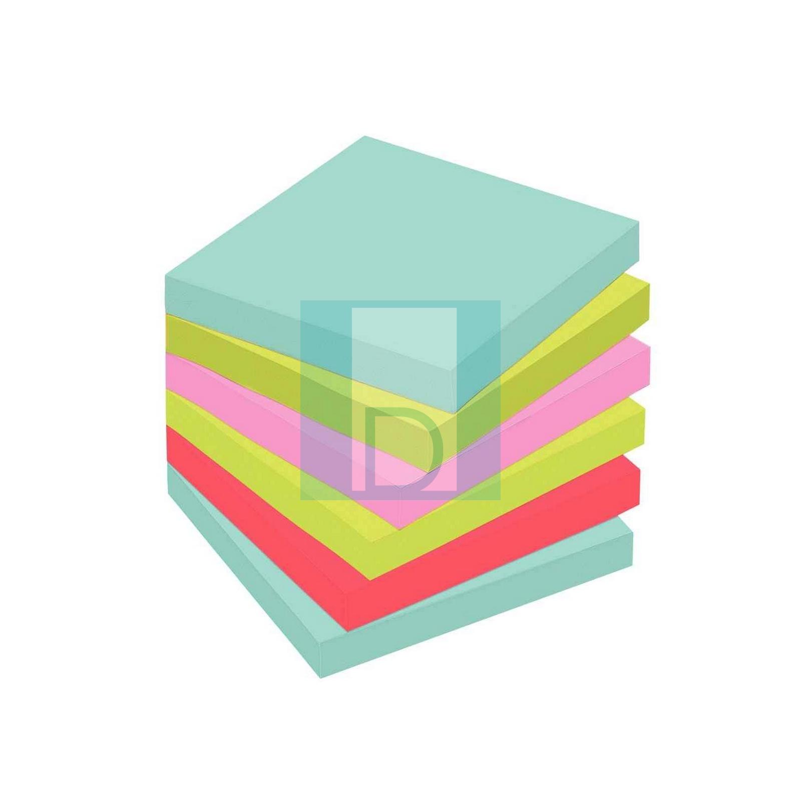 Bloc de note repositionnable 76X76MM 100 feuilles Paquet   image 2