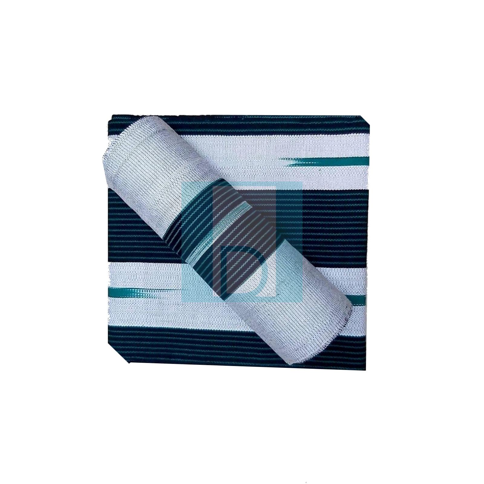Léppi textile africain Pagne imprimé polyvalent bleu  3 Pagnes   image 2